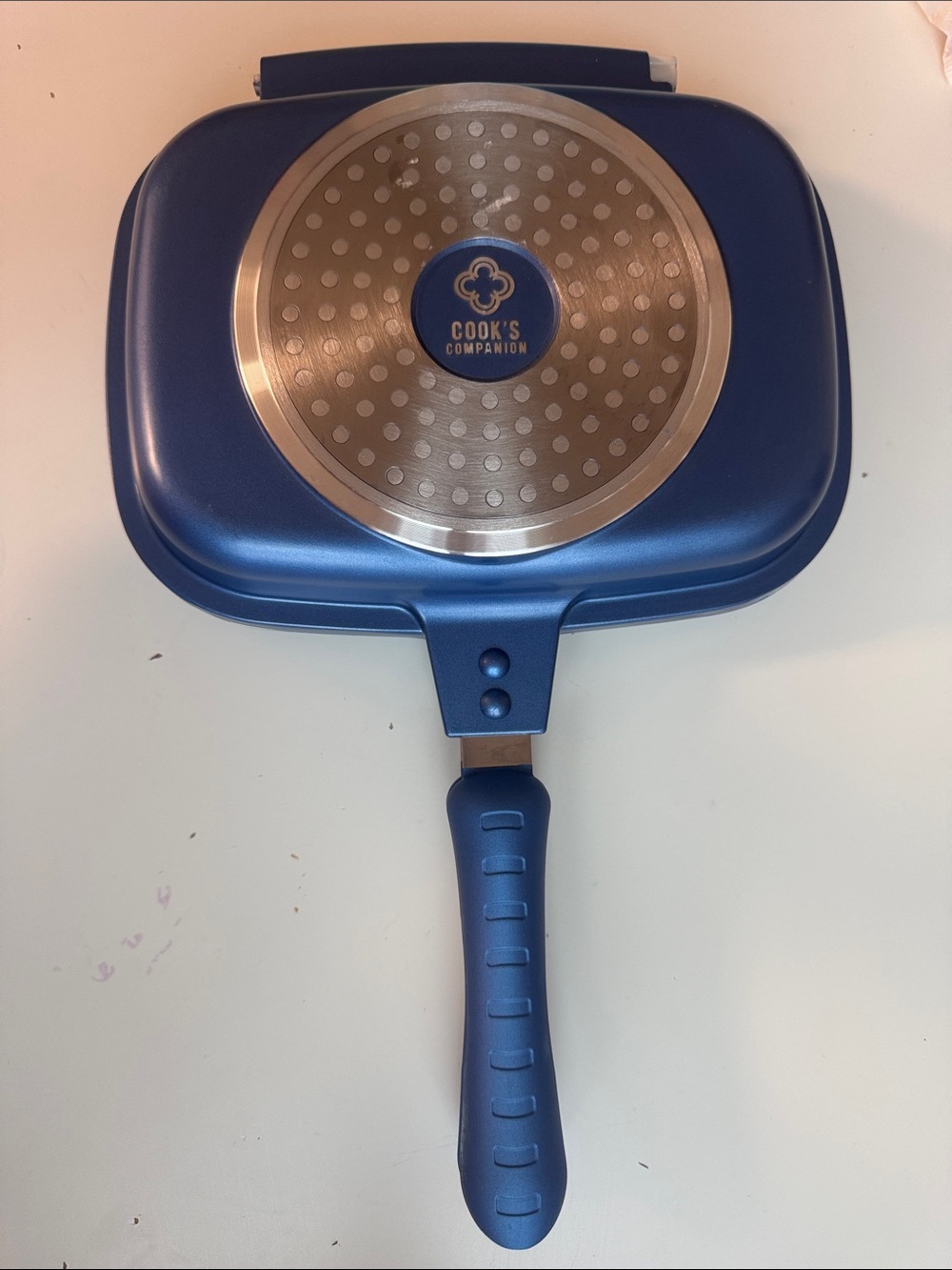 Double-Sided Grill Pan - Blue